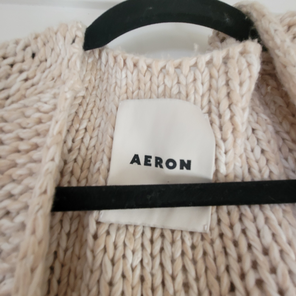 Aeron Cozy Beige Knit Duster Cardigan - Picture 3 of 5